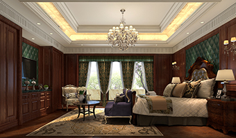 美式全屋整木定制風(fēng)格，臥室效果圖大全
