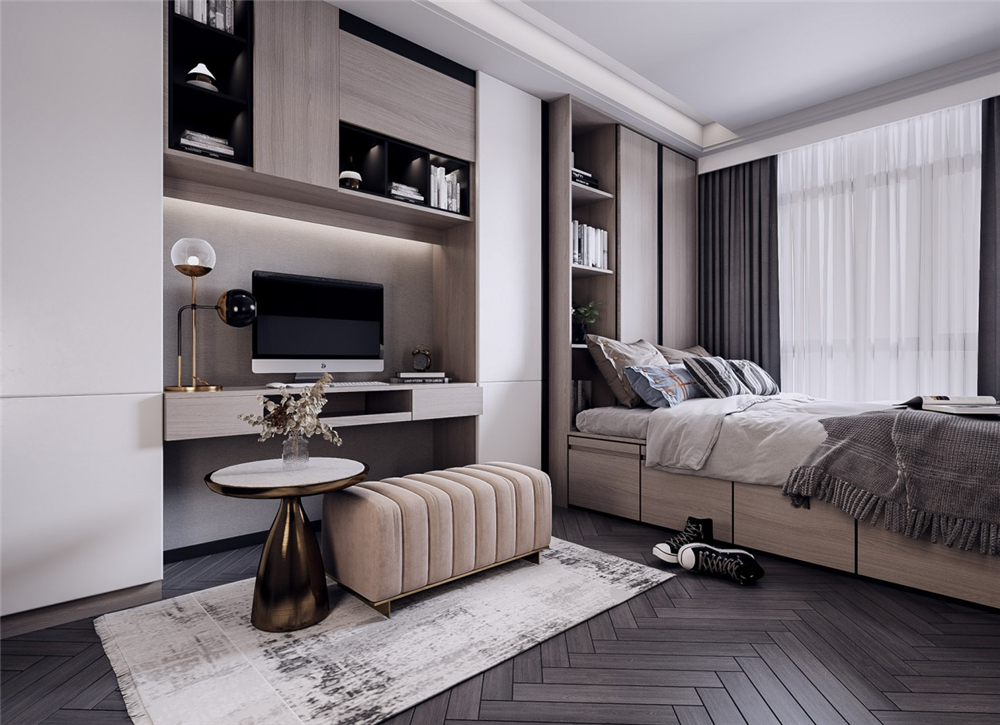 小戶型如何利用全屋定制擴(kuò)大空間？(圖4)