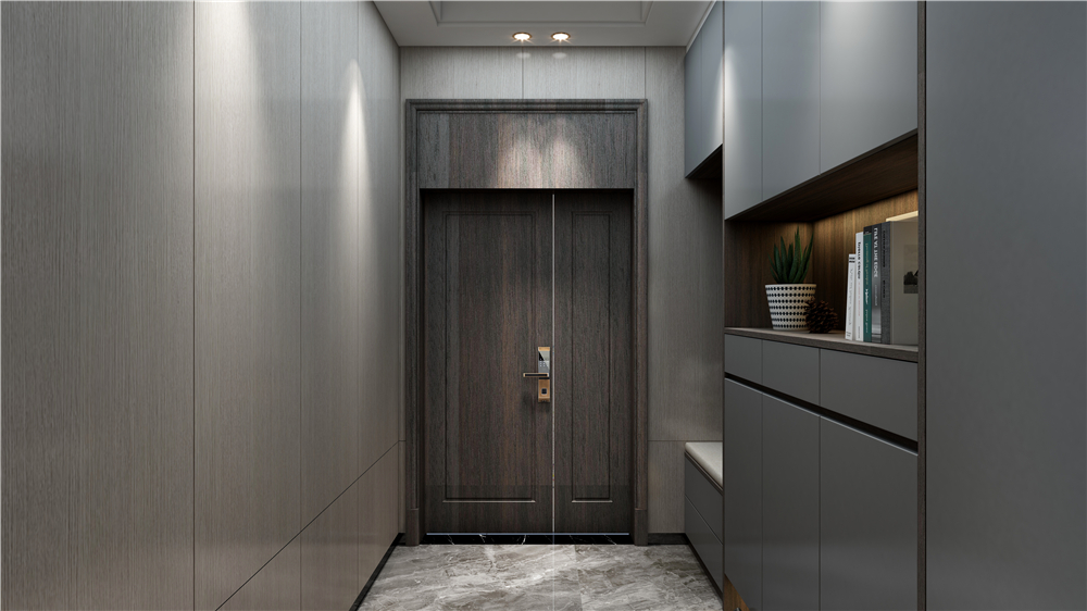 玄關(guān)定制鞋柜有哪些樣式？(圖4)