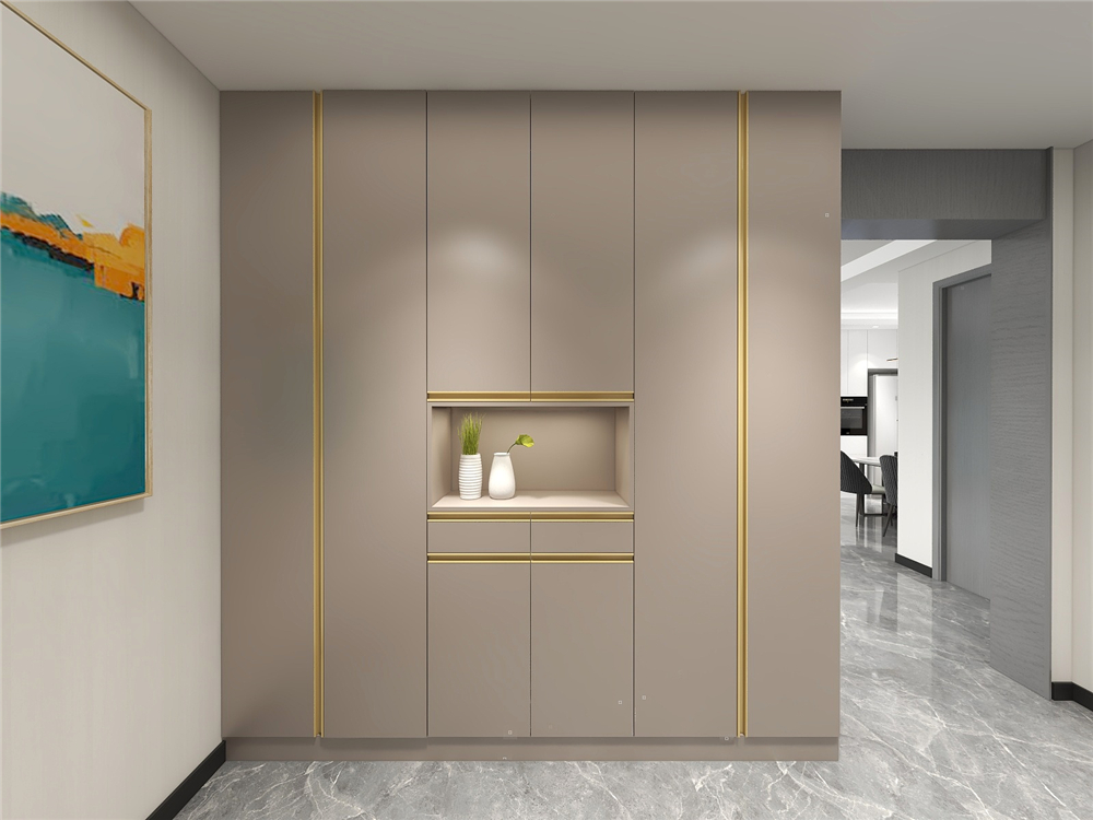 玄關(guān)定制鞋柜有哪些樣式？(圖1)