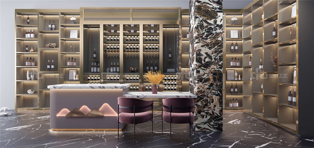 輕奢風(fēng)酒柜一般都設(shè)計(jì)在哪里？(圖3)