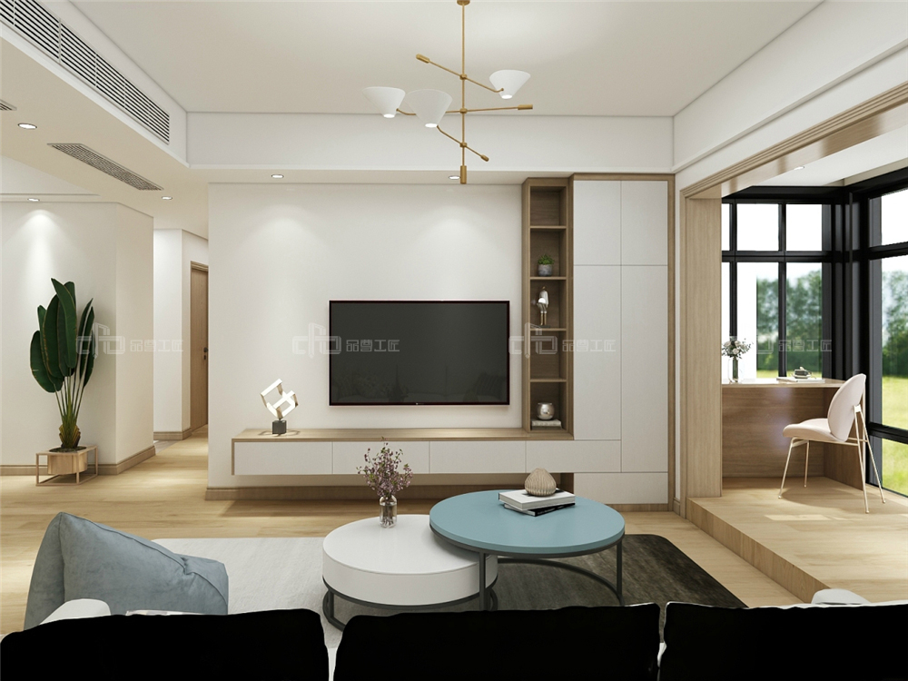 客廳電視柜定制怎么設(shè)計(jì)好，有哪些款式？(圖1)