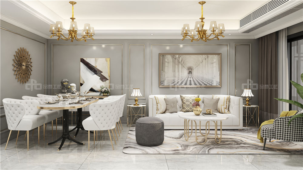 全屋定制如何設(shè)計(jì)美式輕奢風(fēng)格？(圖1)