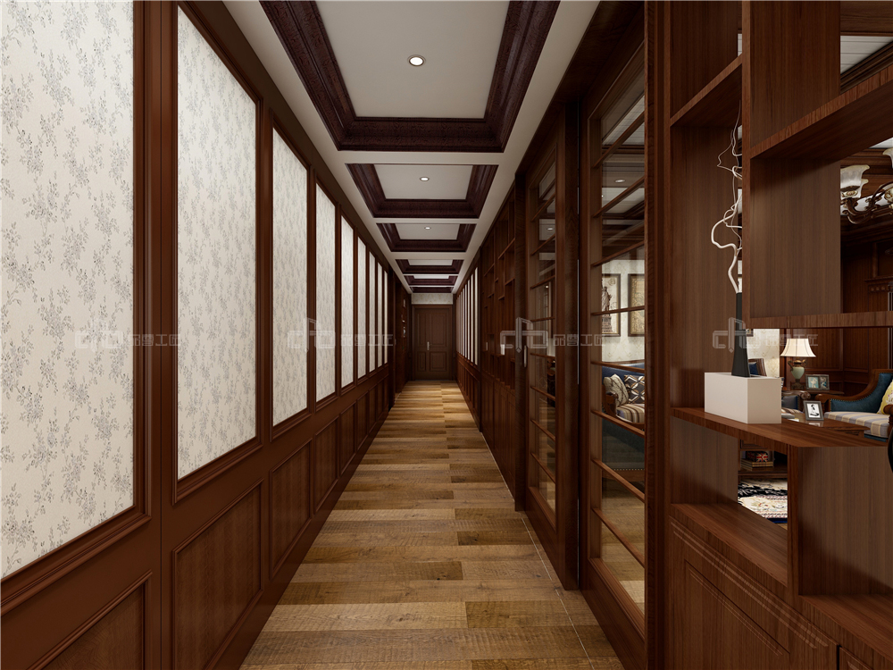 過道護墻板是做半墻好還是到頂好？(圖2)