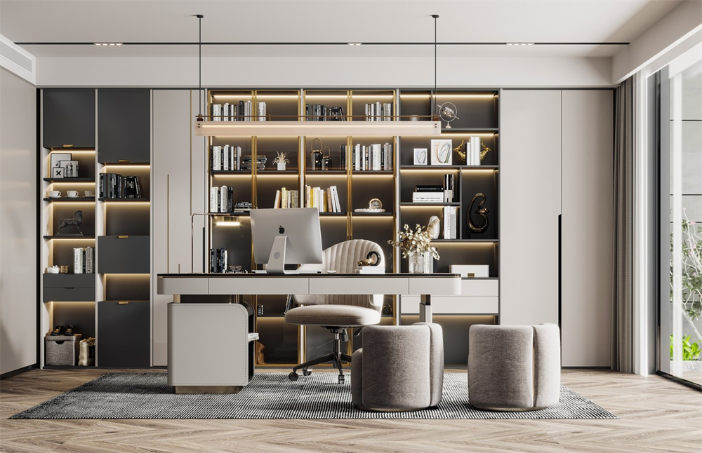 書房定制書柜設(shè)計(jì)要注意什么？(圖1)
