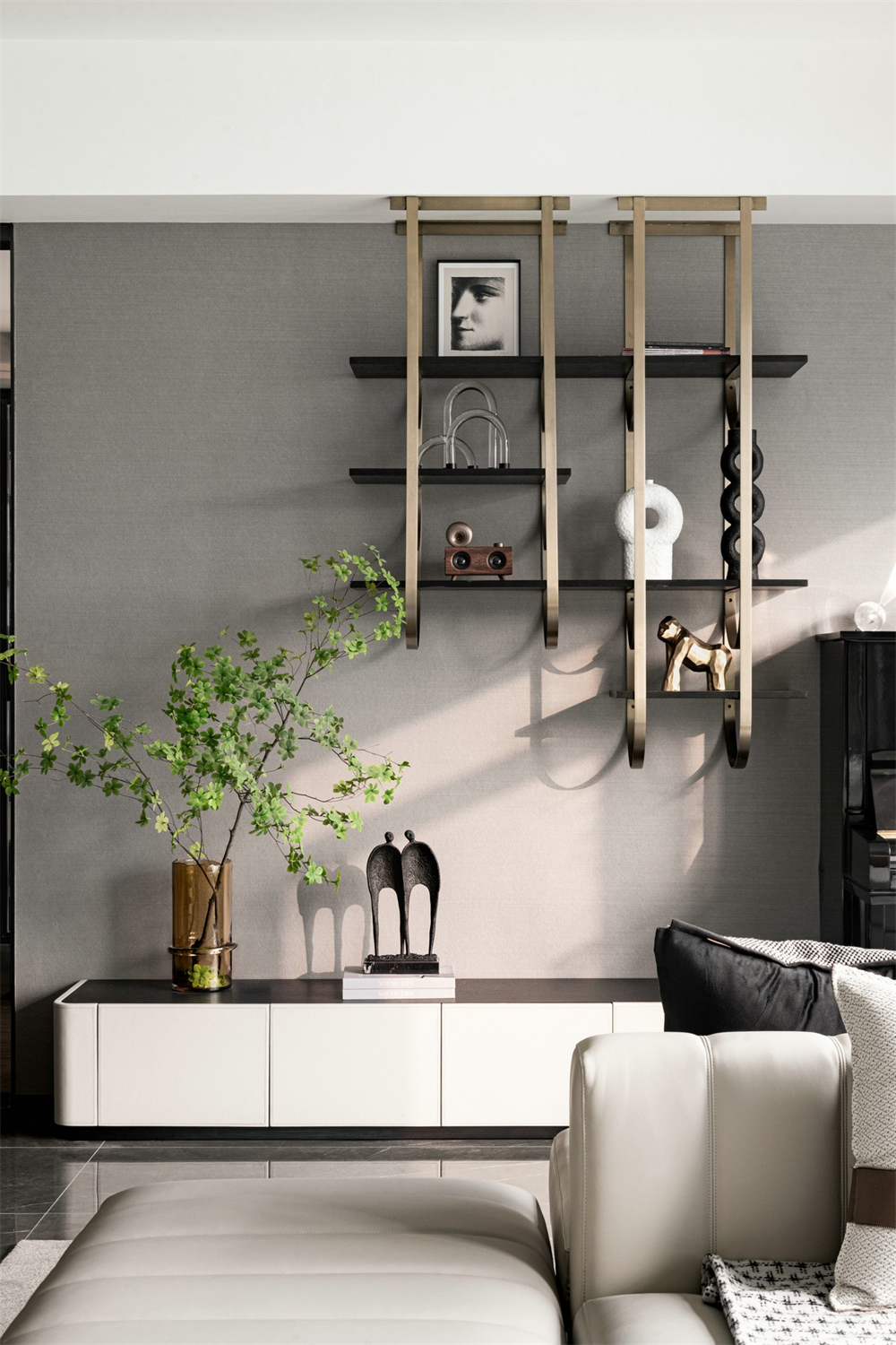 146㎡現(xiàn)代輕奢風(fēng)格，整木定制圖片(圖4)