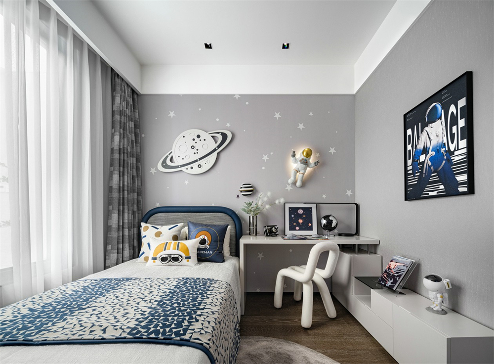 146㎡現(xiàn)代輕奢風(fēng)格，整木定制圖片(圖14)