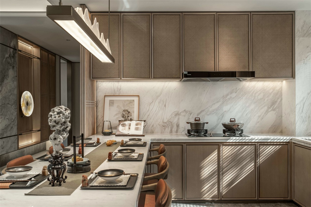 整木定制新中式風(fēng)格，125㎡樣板房賞析(圖14)