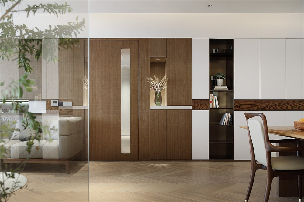 200㎡大平層整木定制，現(xiàn)代極簡風(fēng)格(圖4)