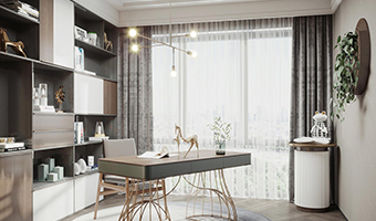 書房窗簾怎么搭配比較好看？