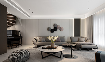 180㎡現(xiàn)代極簡全屋定制，簡約復式大宅案