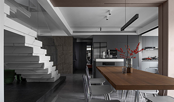 138㎡整木定制復(fù)式，現(xiàn)代極簡(jiǎn)輕奢高級(jí)灰