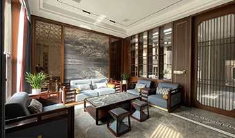 500㎡整木定制別墅，實(shí)拍新中式風(fēng)格裝修