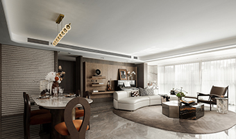 178㎡現(xiàn)代極簡(jiǎn)樣板房，時(shí)尚雅致美家