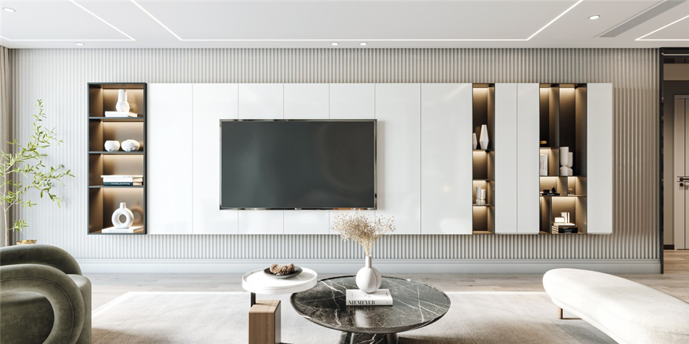 客廳電視機(jī)高度在多少左右？(圖3)