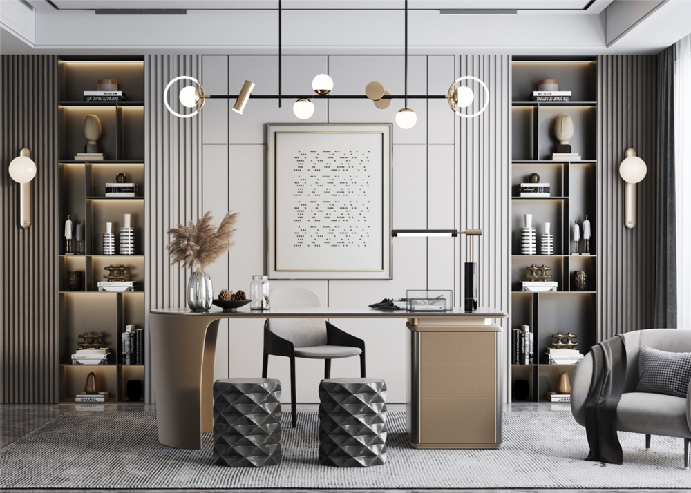 全屋定制書房裝修要注意什么？(圖2)